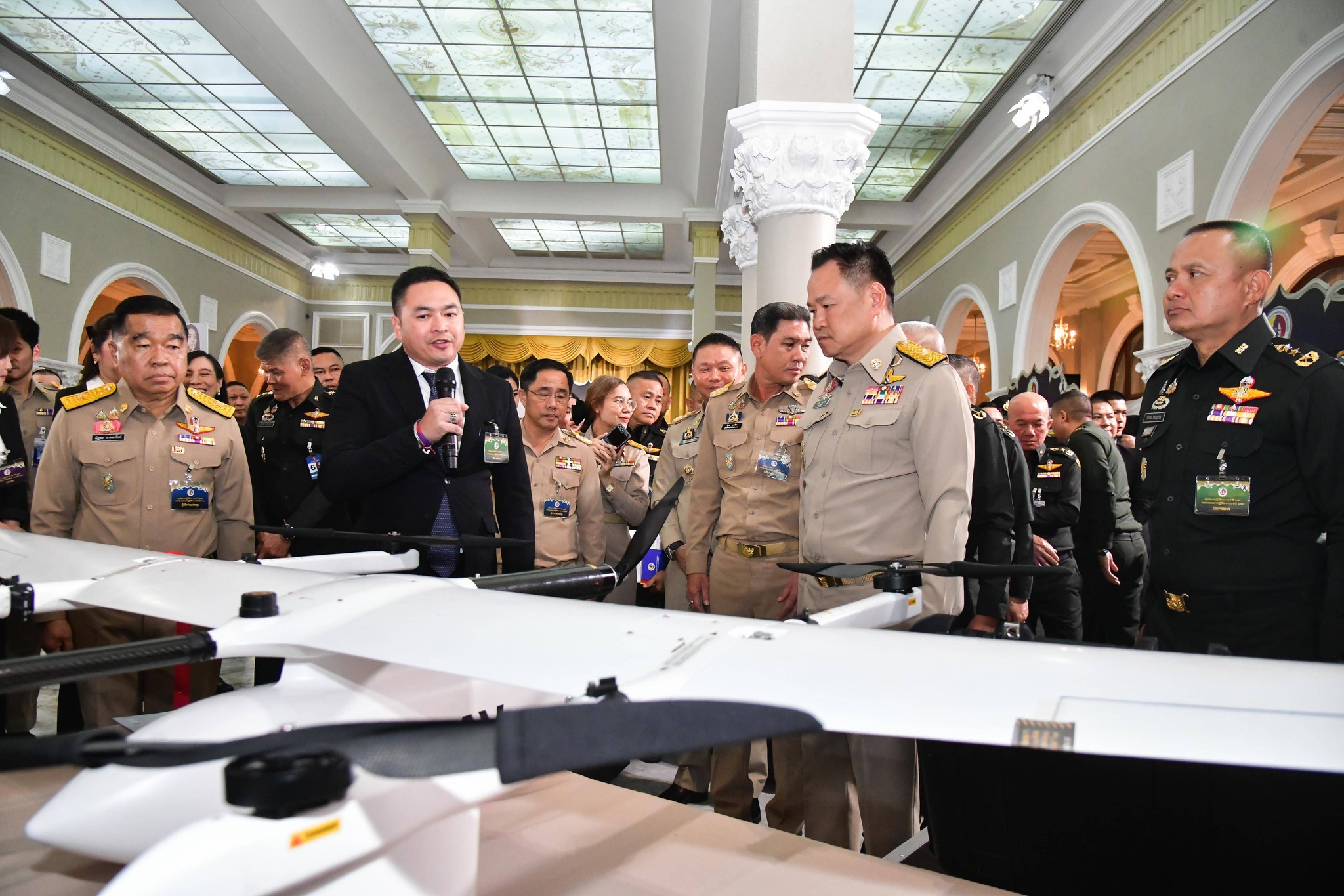 พลเอก ณัฐพล นาคพาณิชย์ รัฐมนตรีว่าการกระทรวงกลาโหม ร่วมงานแถลงผลการปฏิบัติงาน ประจำปี ของ กอ.รมน.