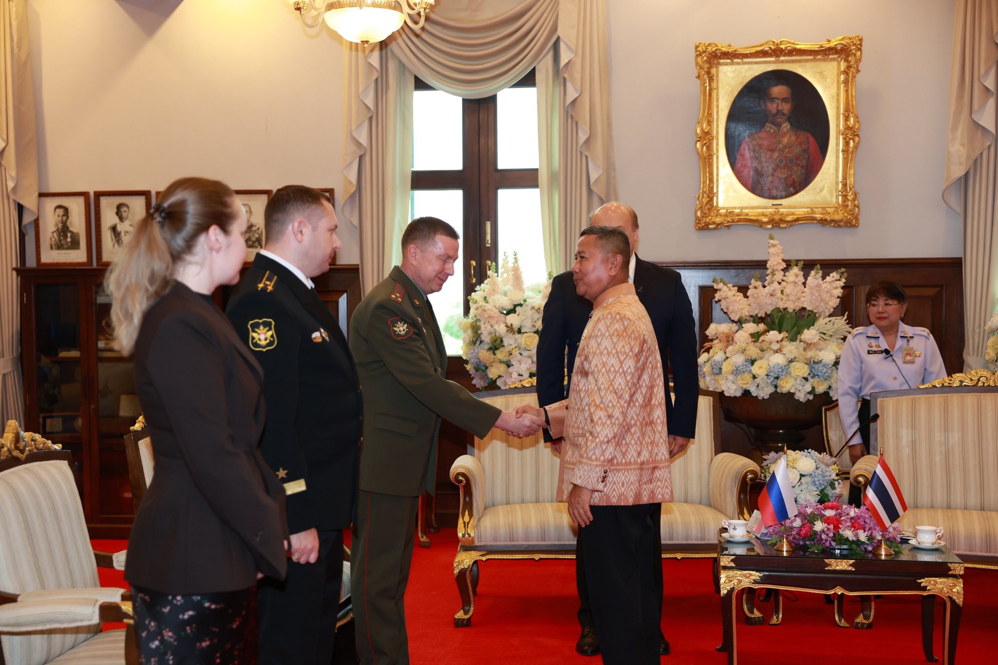 รัฐมนตรีว่าการกระทรวงกลาโหม ให้การต้อนรับ นาย Evgeny Tomikhin เอกอัครราชทูตสหพันธรัฐรัสเซียประจำประเทศไทย